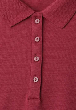 Poloshirt met korte mouwen en geribde structuur