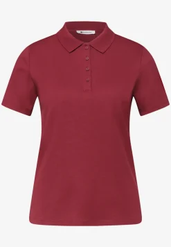 Poloshirt met korte mouwen en geribde structuur