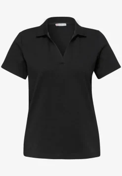 Poloshirt met korte mouwen en gespleten hals