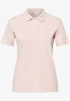 Poloshirt met korte mouwen en geribde structuur