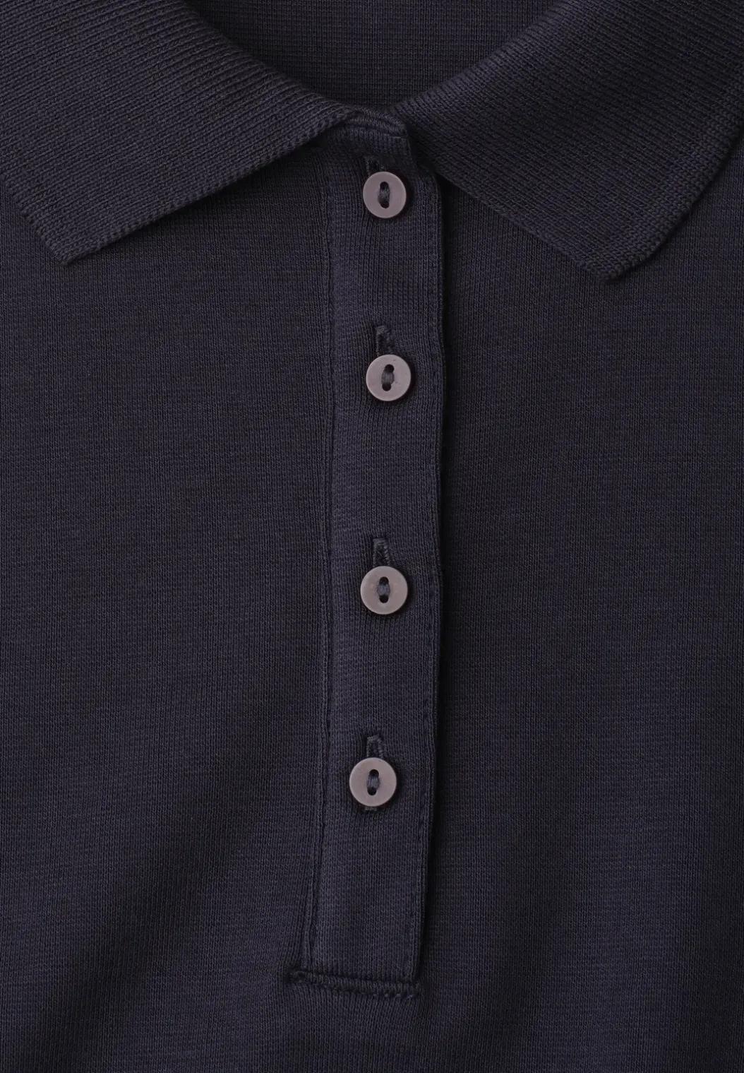 Poloshirt met korte mouwen en geribde structuur