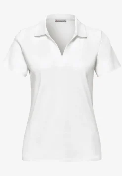 Poloshirt met korte mouwen en gespleten hals