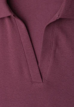 Poloshirt met korte mouwen en gespleten hals
