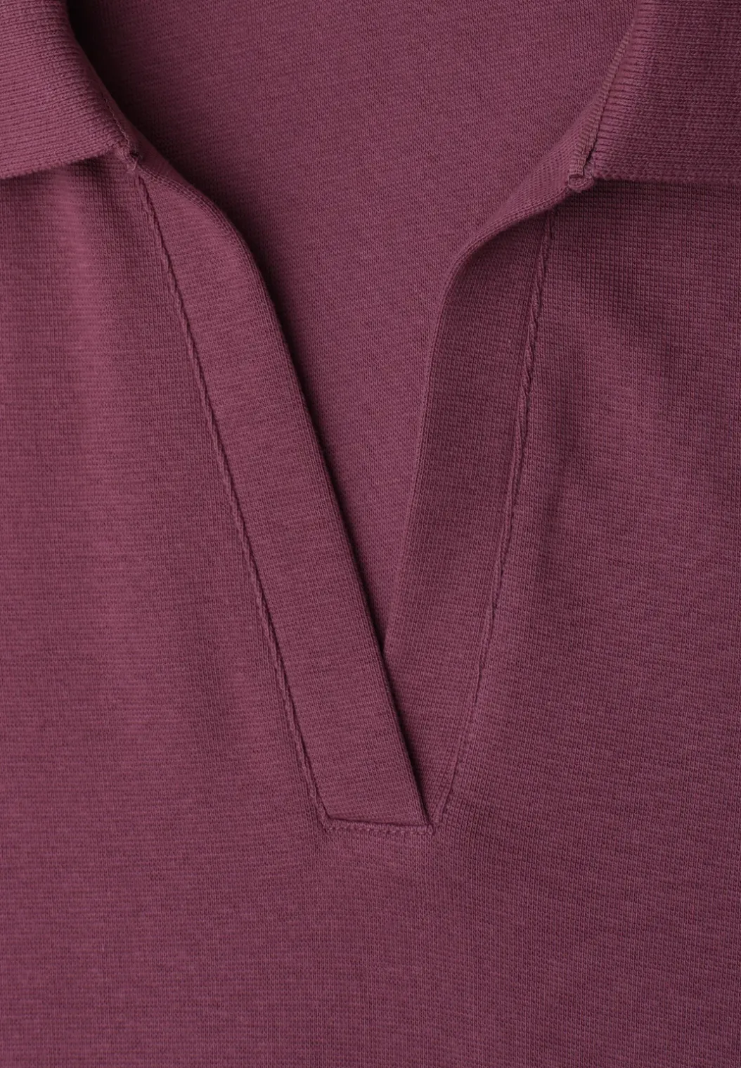 Poloshirt met korte mouwen en gespleten hals