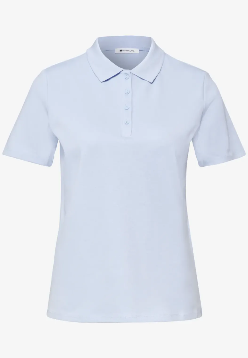 Poloshirt met korte mouwen en geribde structuur