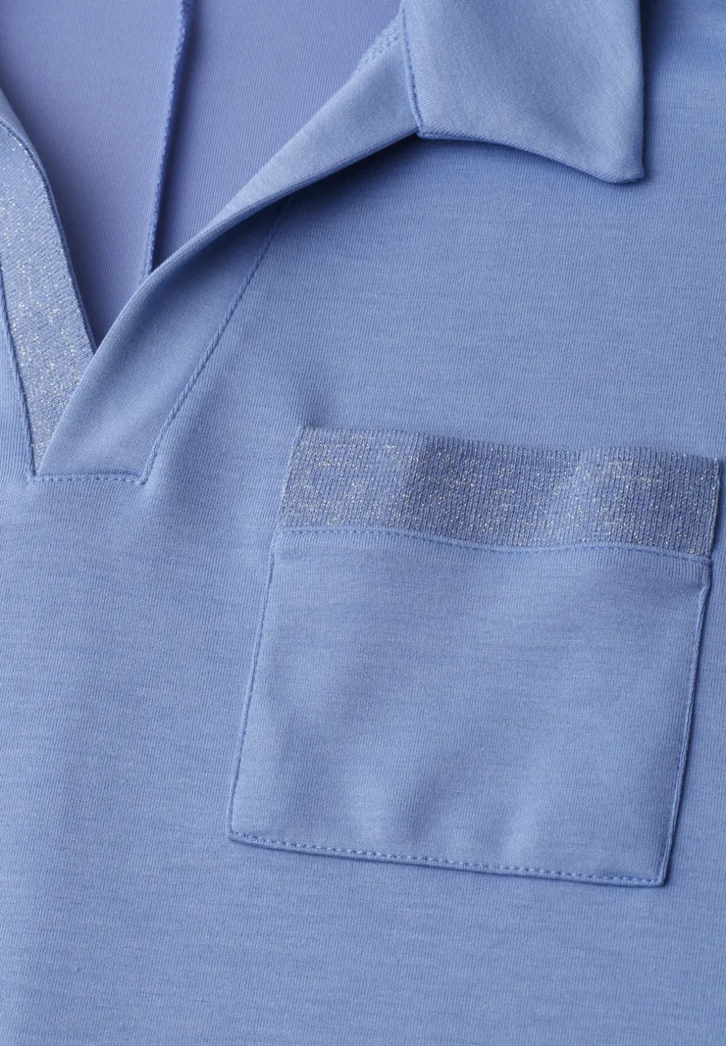 Poloshirt met korte mouwen en glitter