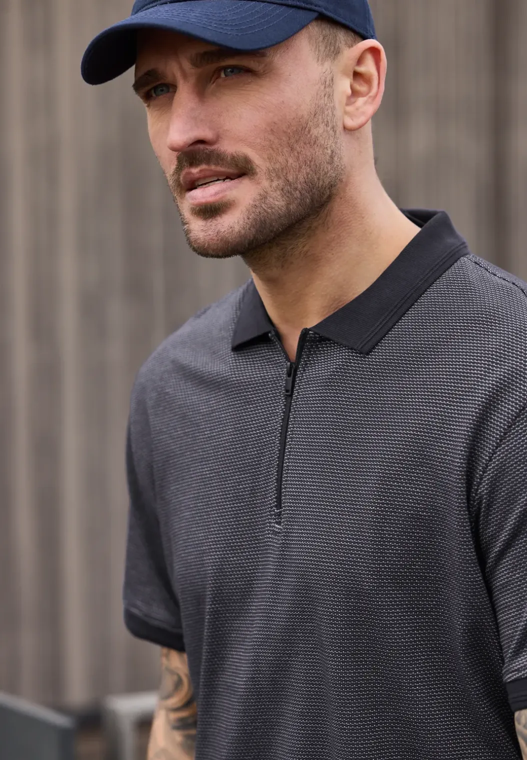Poloshirt met korte mouwen en rits