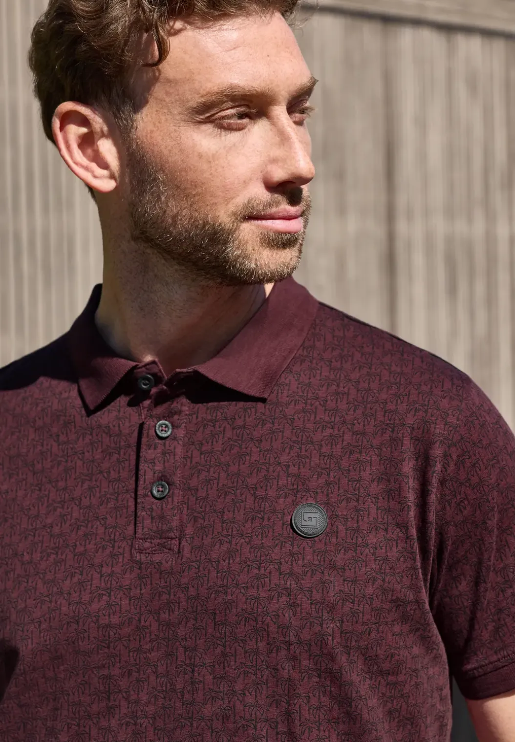 Poloshirt met korte mouwen en all-over print