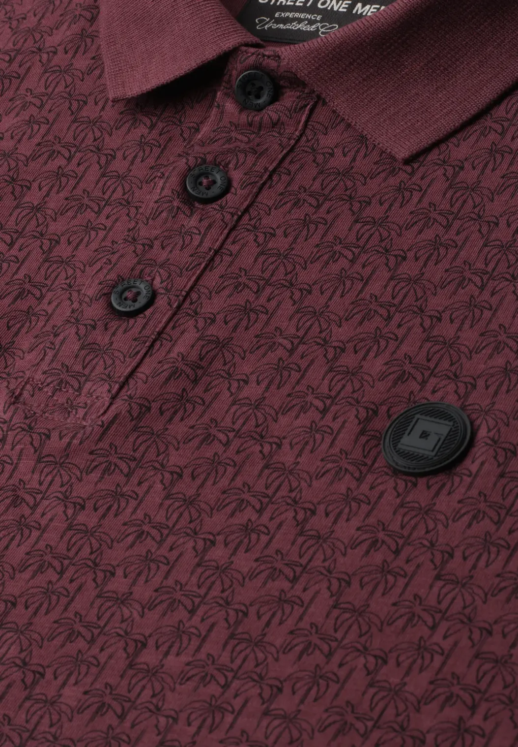 Poloshirt met korte mouwen en all-over print