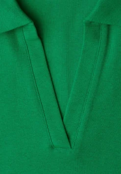 Poloshirt met korte mouwen en gespleten hals