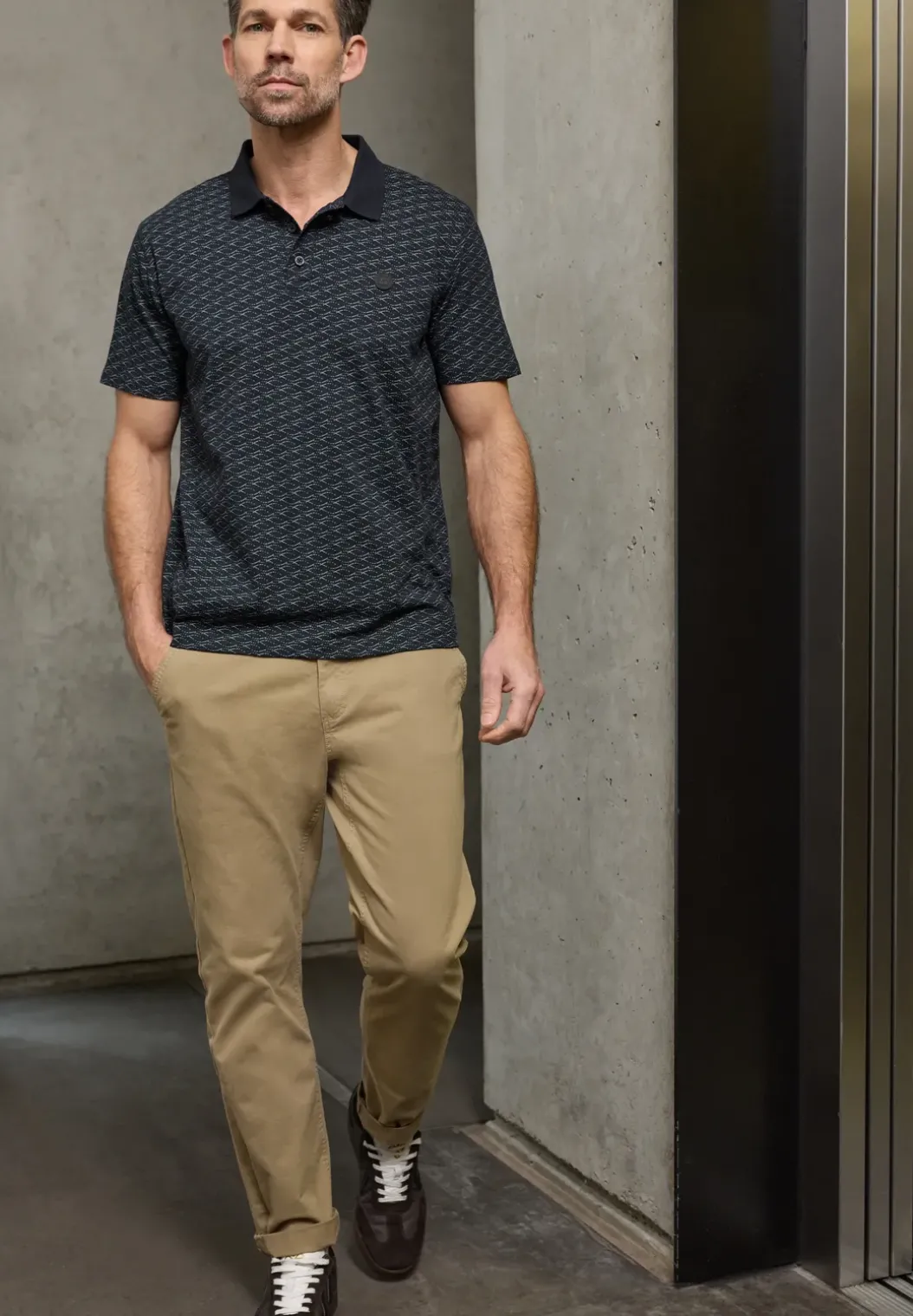 Poloshirt met patroon