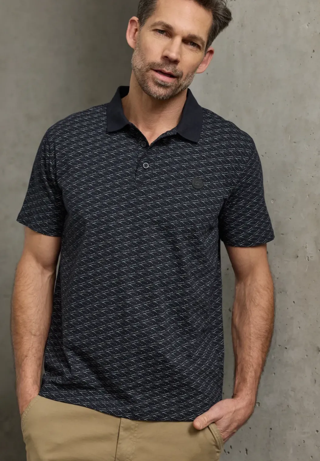 Poloshirt met patroon