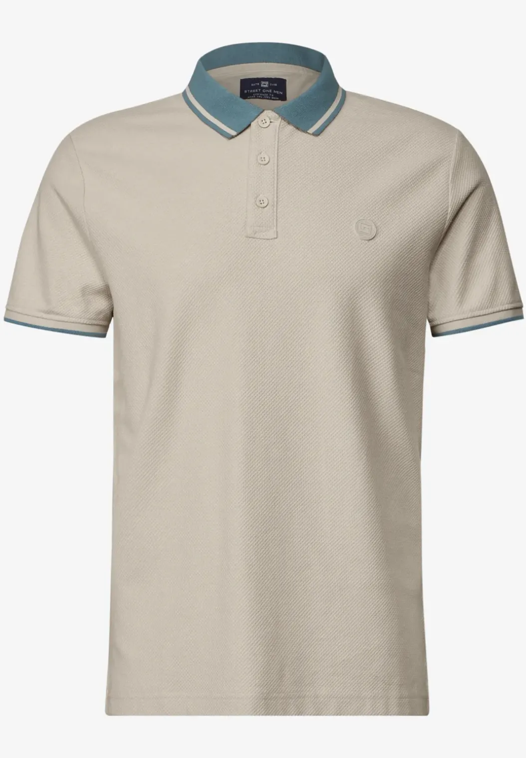 Poloshirt met structuur