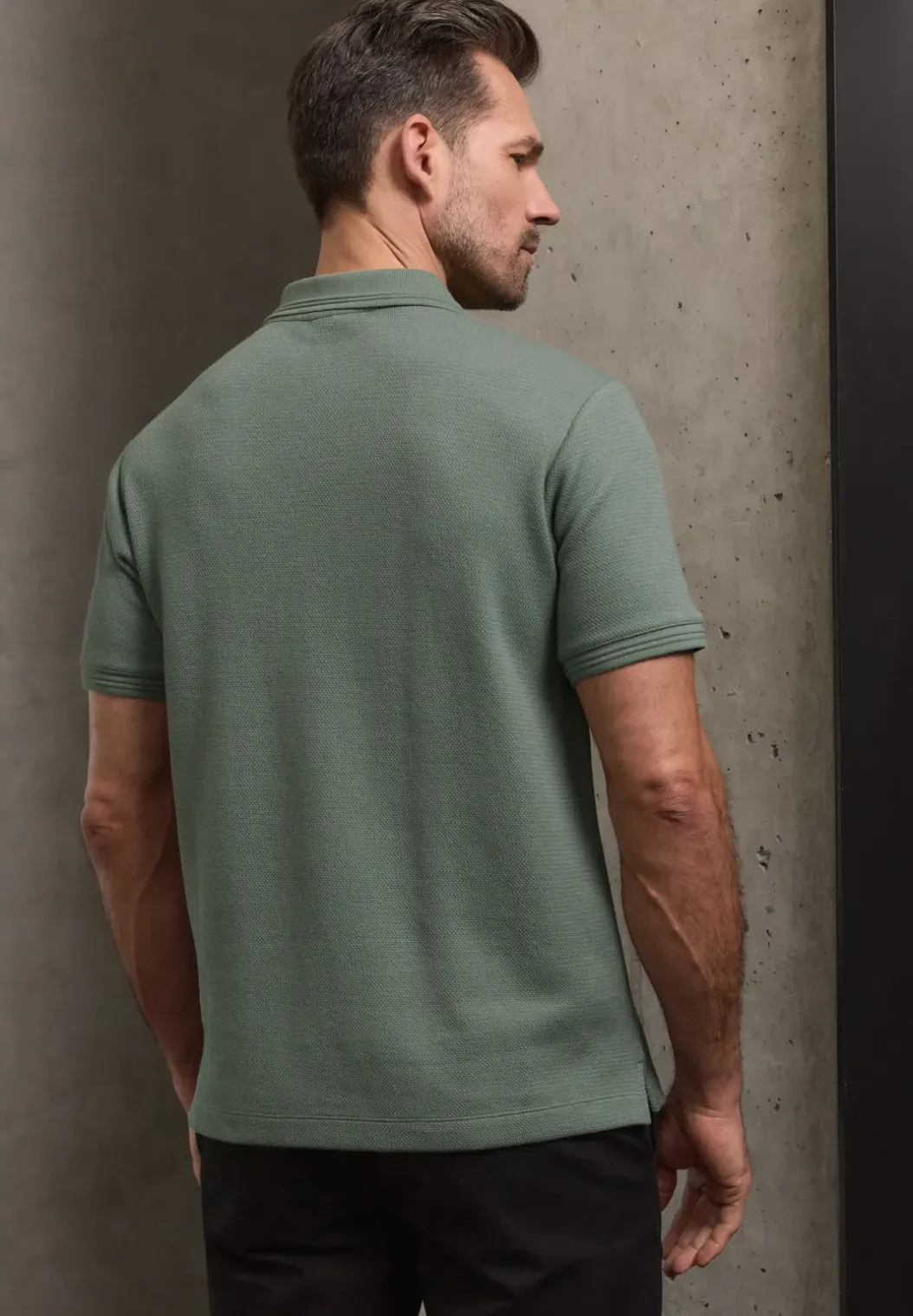 Poloshirt met structuur