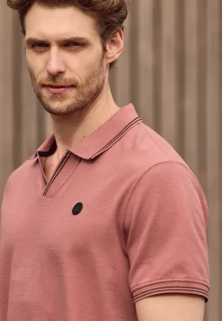 Poloshirt met structuur