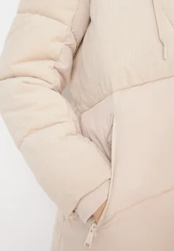 Pufferjas met ribfluwelen mix