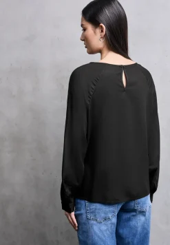 Raglan blouse met getapete details