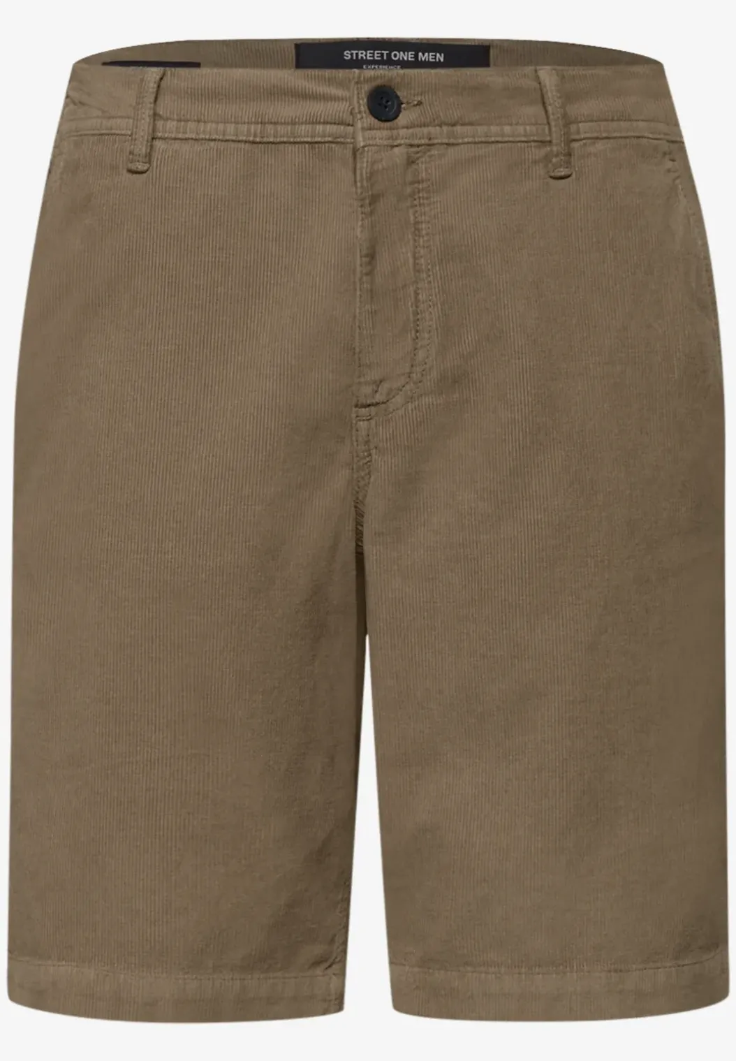 Regular Fit chino shorts van ribfluweel