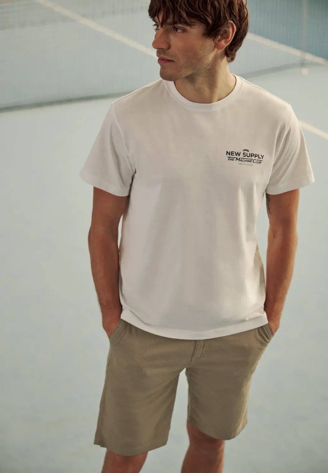 Regular Fit chino shorts met zakken