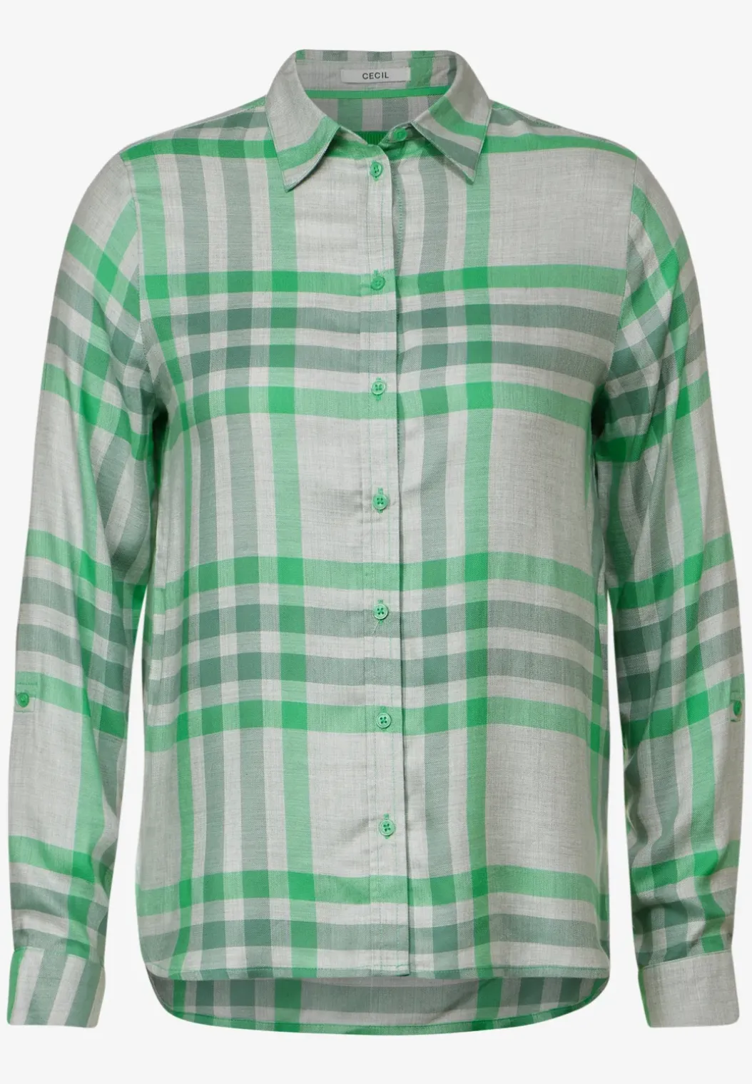 Ruiten blouse van viscose