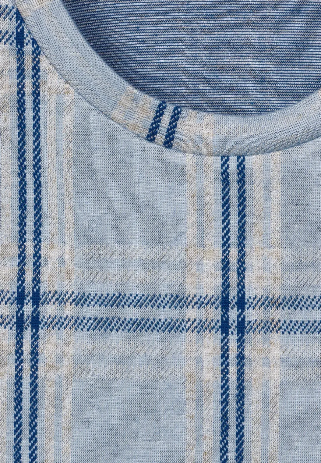 Ruiten shirt met 3/4-mouwen