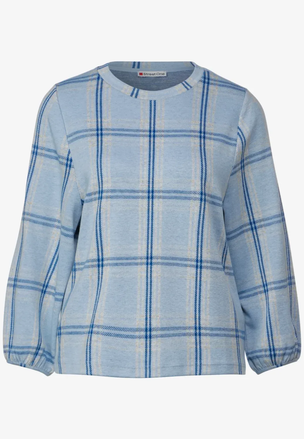 Ruiten shirt met 3/4-mouwen