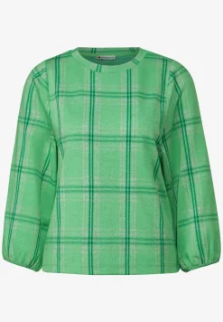 Ruiten shirt met 3/4-mouwen