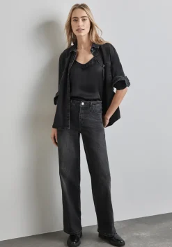 Satijnen blouse top