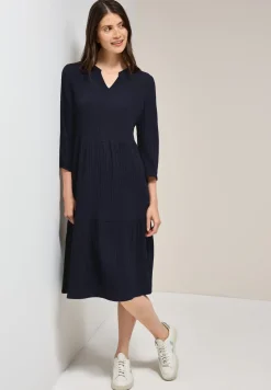 Seersucker jurk met volants