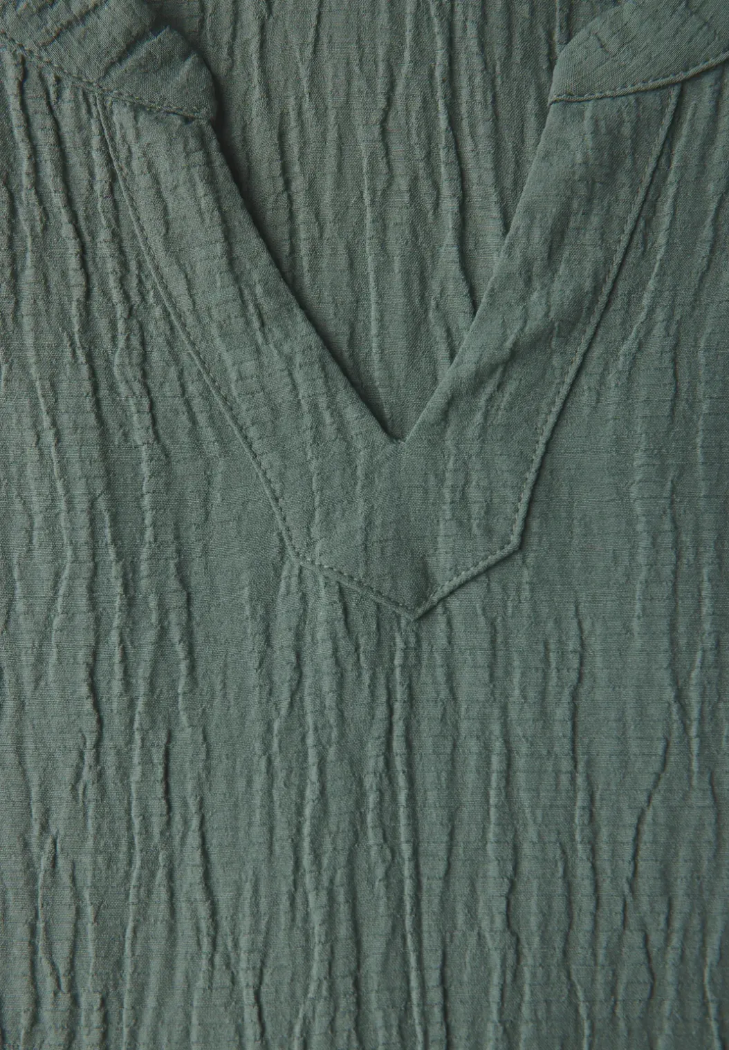 Seersucker jurk met volants