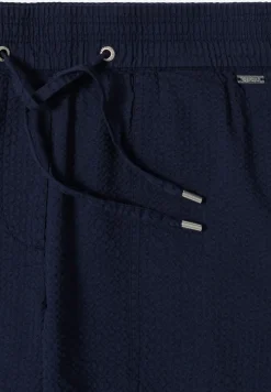 Seersucker shorts in effen kleuren