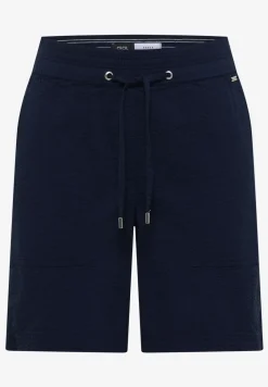 Seersucker shorts in effen kleuren