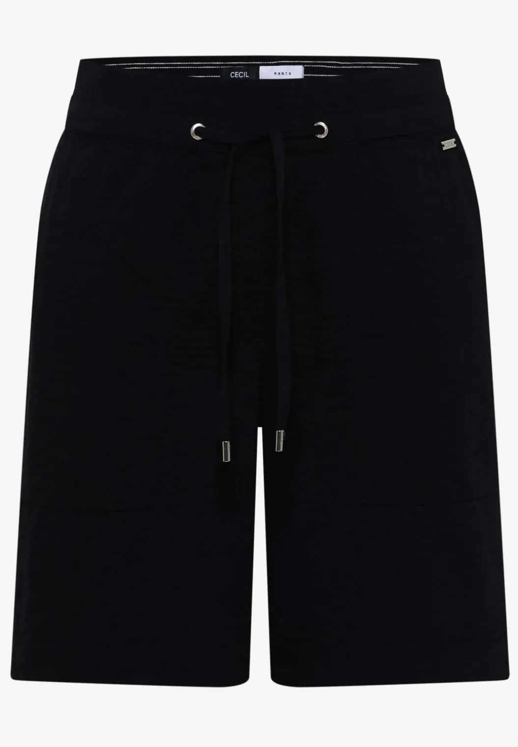 Seersucker shorts in effen kleuren