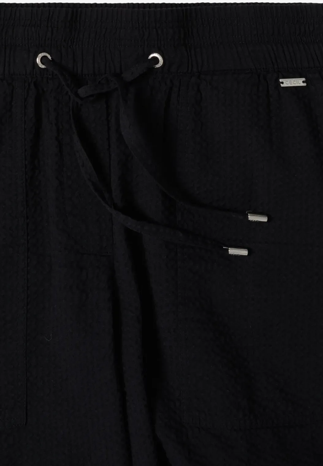 Seersucker shorts in effen kleuren