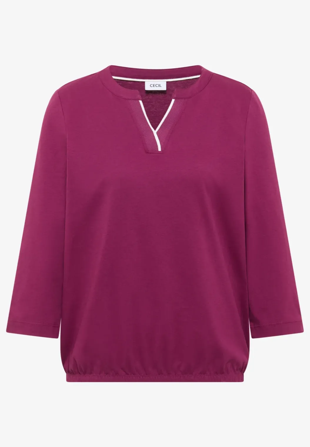 Shirt in effen kleur