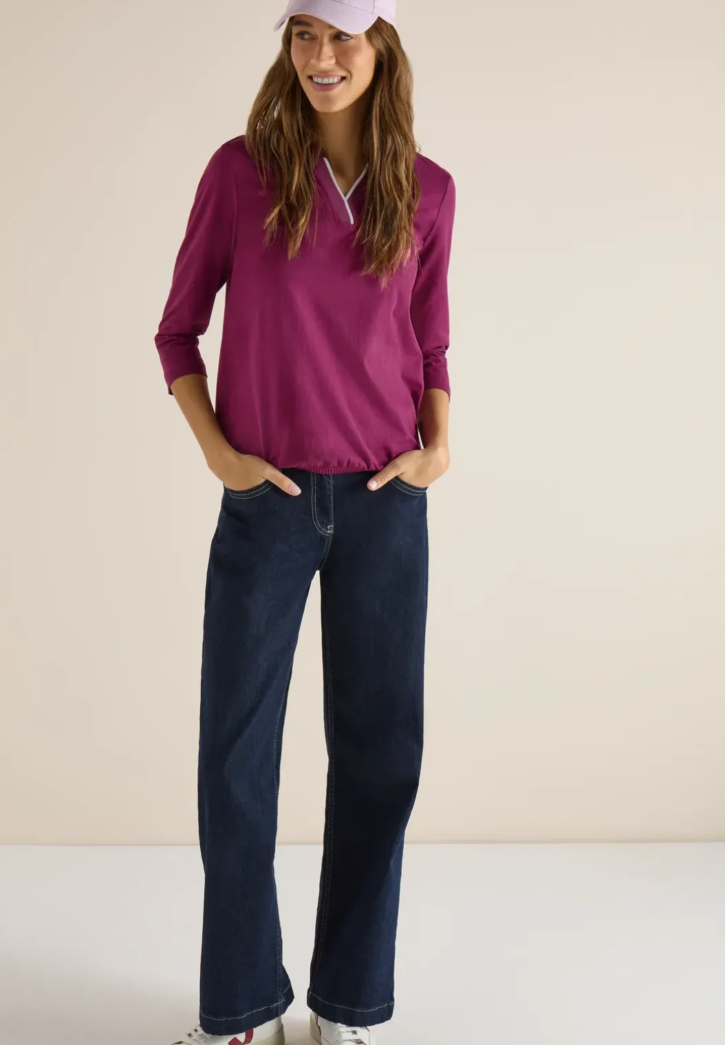 Shirt in effen kleur