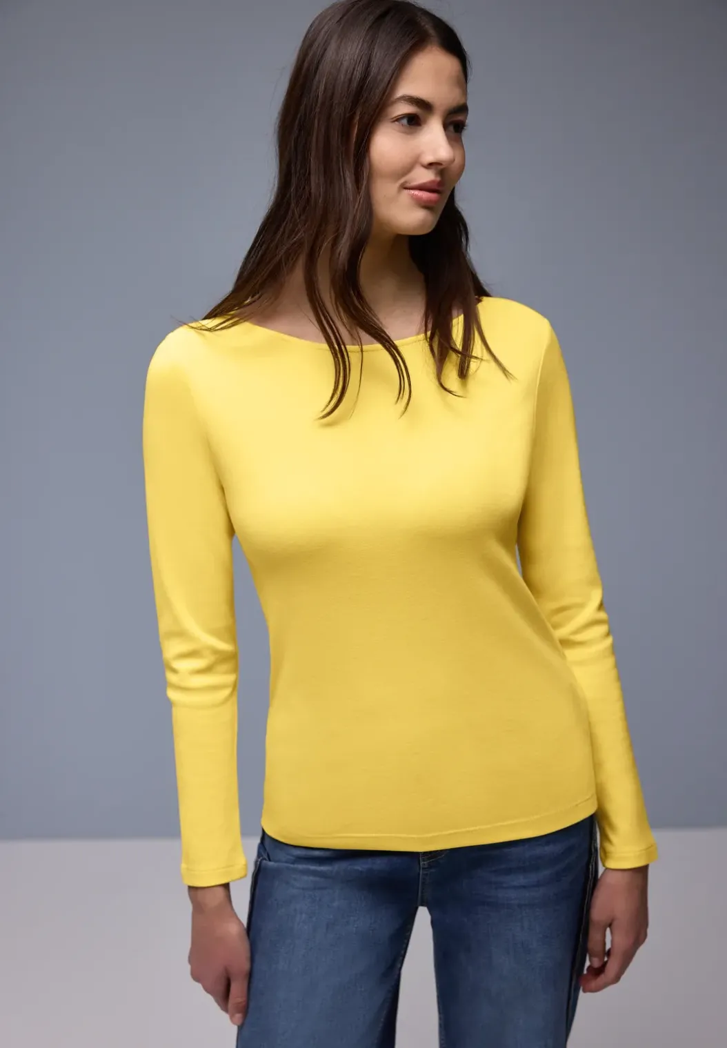 Shirt in effen kleur