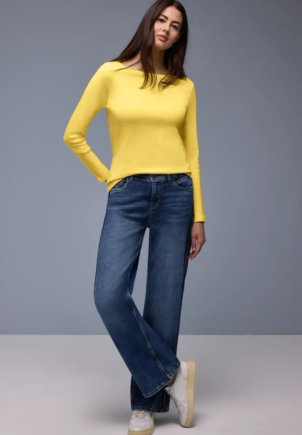 Shirt in effen kleur