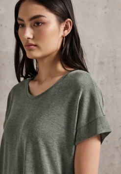 Shirt in linnenlook