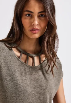 Shirt in linnenlook