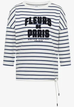Shirt met 3/4 mouwen en Wording Artwork