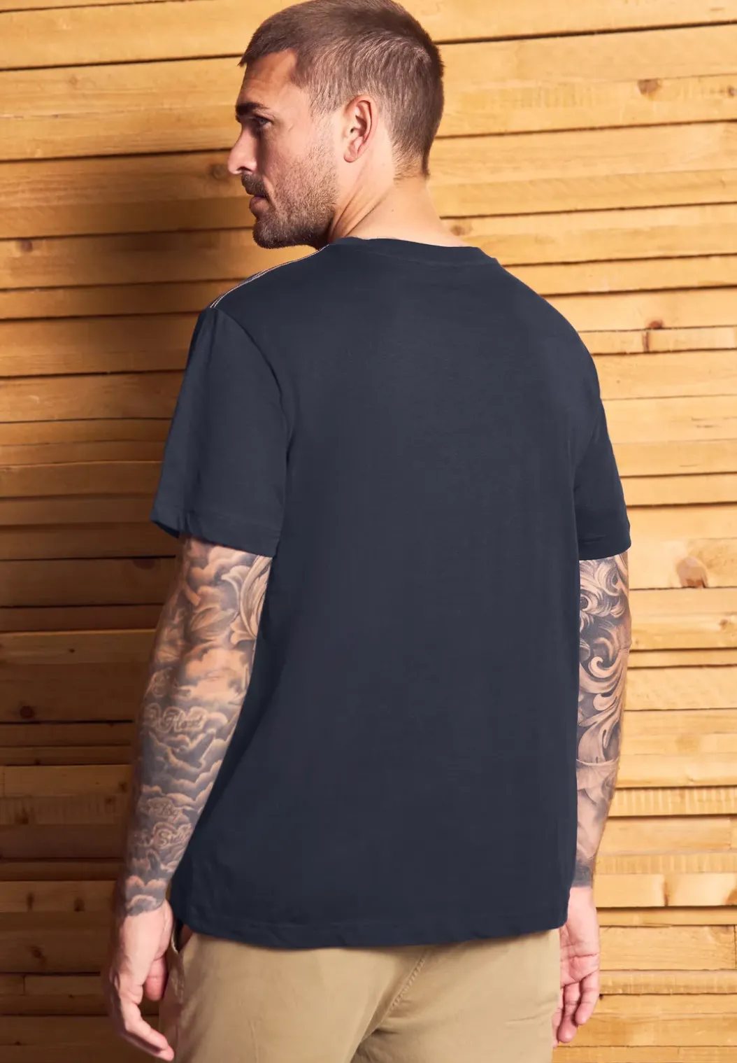 Shirt met borstprint