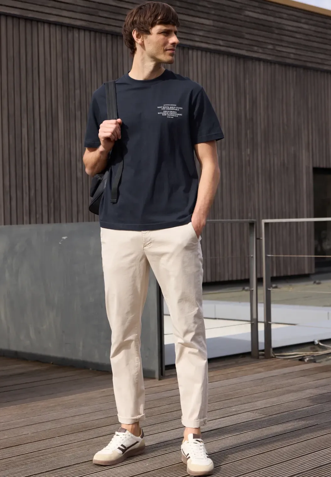 Shirt met borstprint