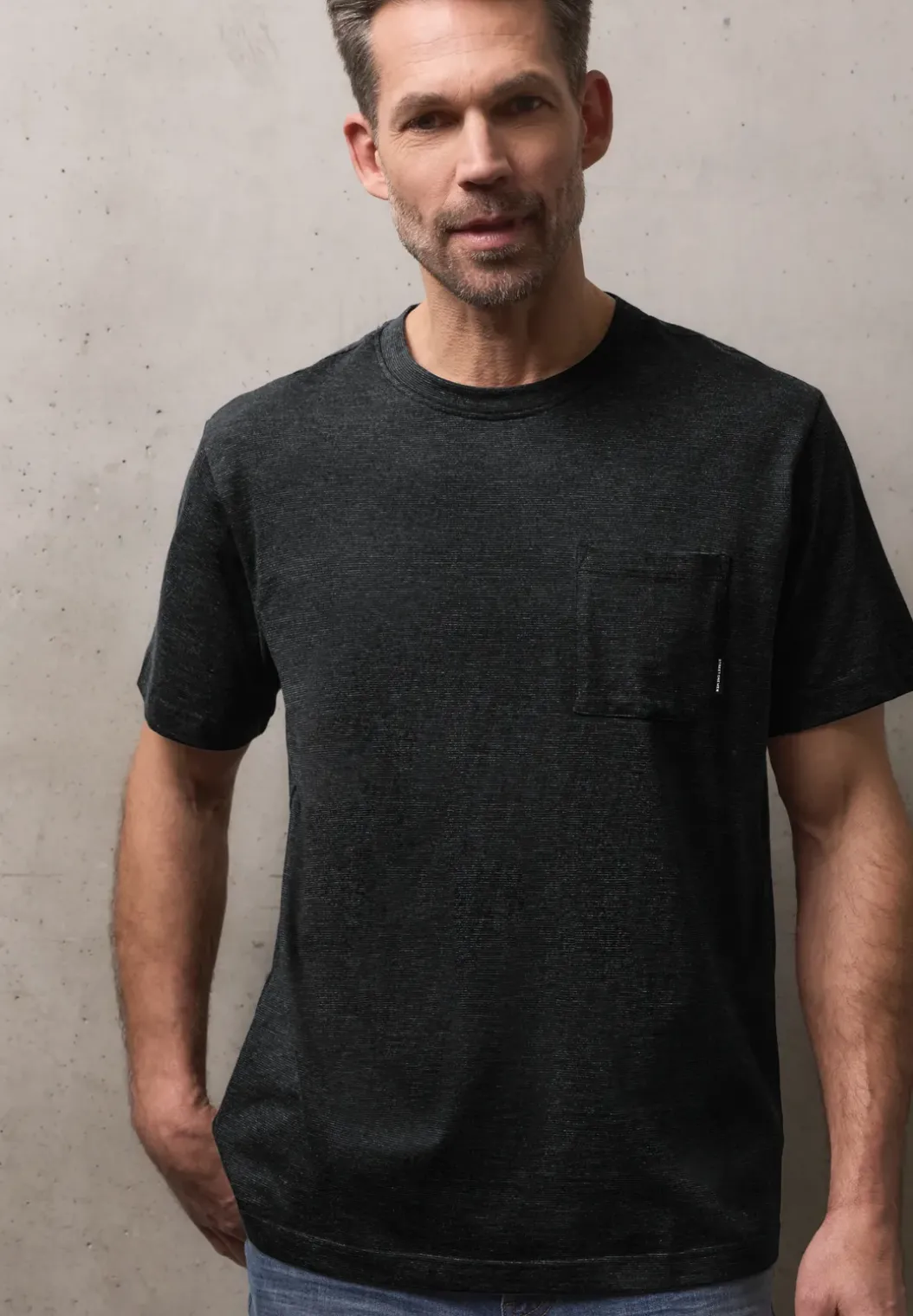 Shirt met borstzak