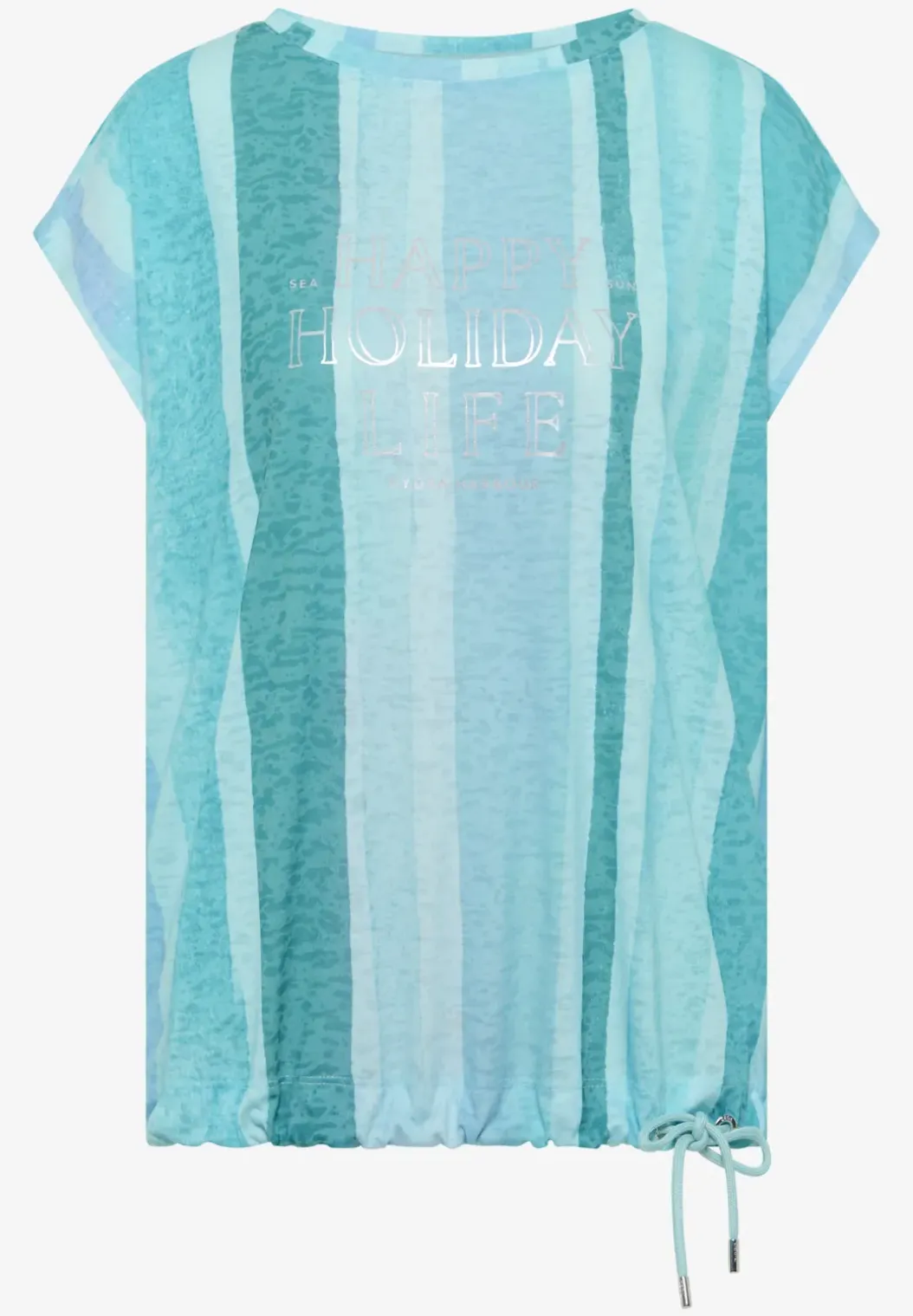 Shirt met burn-out look