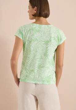 Shirt met burn-out look