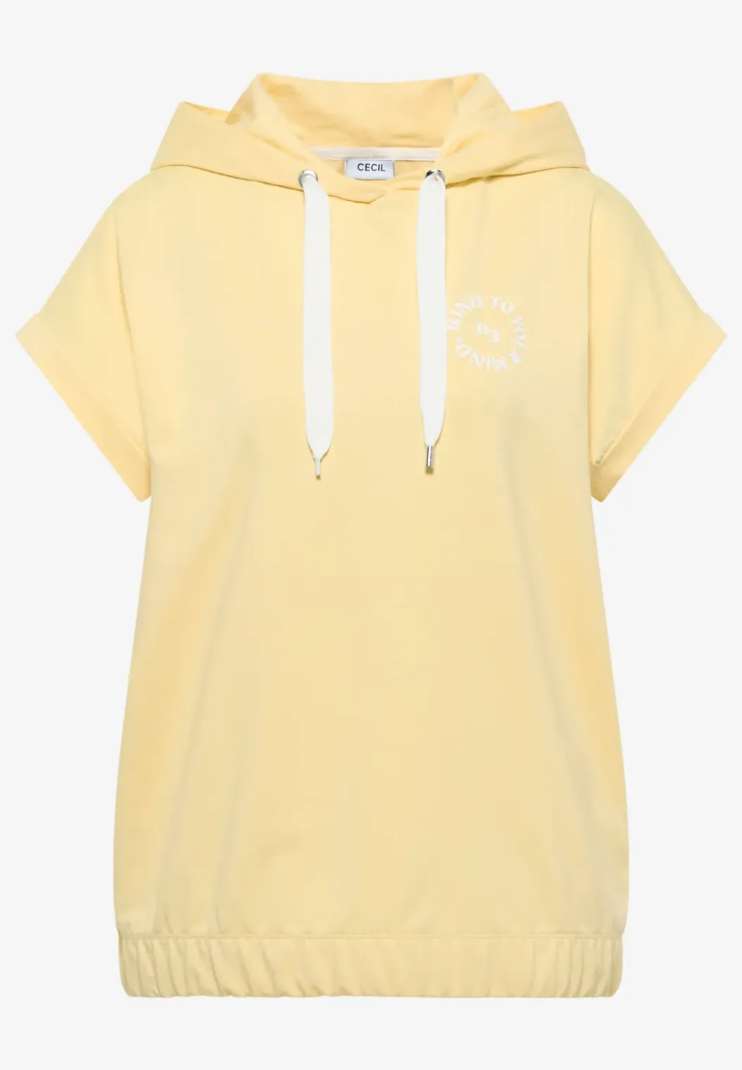 Shirt met capuchon en printdetail