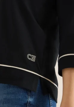 Shirt met contrastdetail