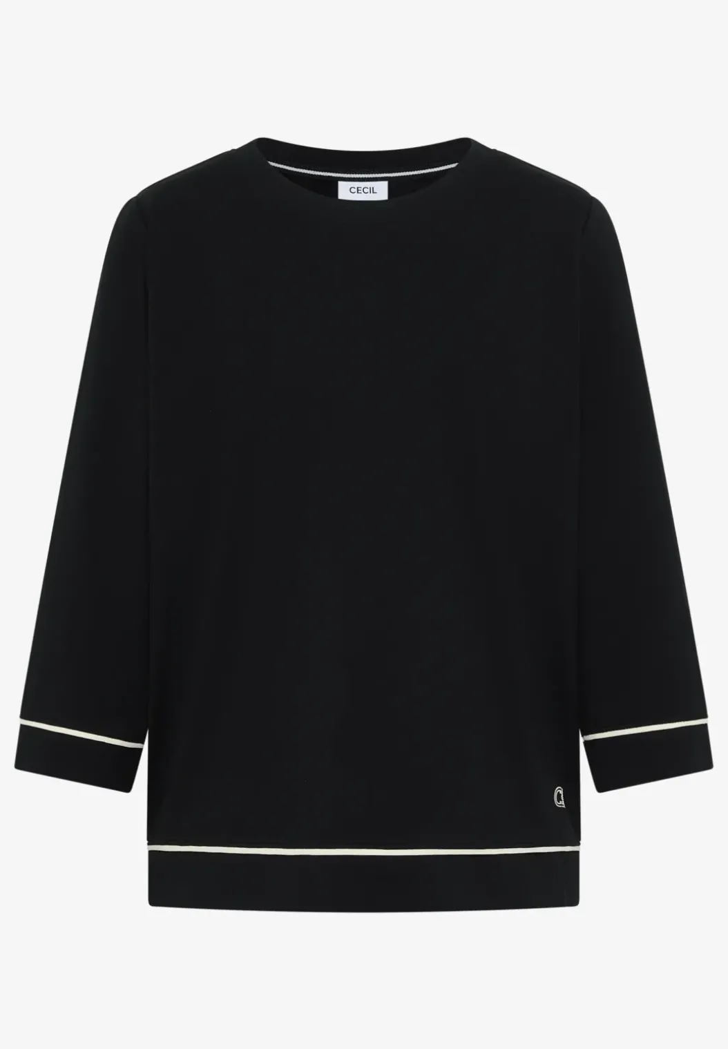 Shirt met contrastdetail