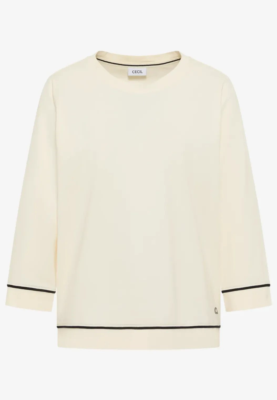 Shirt met contrastdetail